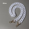 Woman Handbag Accessory Chain Detachable Replacement White Beige Red Blue Grey Strap Women Shoulder DIY Resin Chain