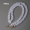 Woman Handbag Accessory Chain Detachable Replacement White Transparent Strap Women Shoulder DIY Resin Bag Cute Chain