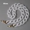 Woman Handbag Accessory Chain Detachable Replacement White Transparent Strap Women Shoulder DIY Resin Bag Cute Chain