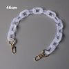Woman Handbag Accessory Chain Detachable Replacement White Transparent Strap Women Shoulder DIY Resin Bag Cute Chain