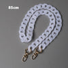 Woman Handbag Accessory Chain Detachable Replacement White Transparent Strap Women Shoulder DIY Resin Bag Cute Chain