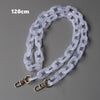 Woman Handbag Accessory Chain Detachable Replacement White Transparent Strap Women Shoulder DIY Resin Bag Cute Chain