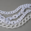 Woman Handbag Accessory Chain Detachable Replacement White Transparent Strap Women Shoulder DIY Resin Bag Cute Chain