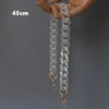 Woman Handbag Accessory Parts Chain Light Transparent Acrylic Resin Chain  Strap Women Shoulder Clutch Chain