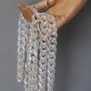 Woman Handbag Accessory Parts Chain Light Transparent Acrylic Resin Chain  Strap Women Shoulder Clutch Chain