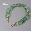 Woman Handbag Accessory Parts Cute Chain Green Acrylic Resin Chain  Strap Women Shoulder Clutch Handle Chain