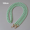 Woman Handbag Accessory Parts Cute Chain Green Acrylic Resin Chain  Strap Women Shoulder Clutch Handle Chain