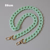 Woman Handbag Accessory Parts Cute Chain Green Acrylic Resin Chain  Strap Women Shoulder Clutch Handle Chain