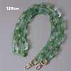 Woman Handbag Accessory Parts Cute Chain Green Acrylic Resin Chain  Strap Women Shoulder Clutch Handle Chain