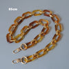Woman Handbag Accessory Parts White Pearl Acrylic Resin Chain  Leopard Strap Women Shoulder Cute Clutch Chains