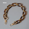 Woman Handbag Accessory Parts White Pearl Acrylic Resin Chain  Leopard Strap Women Shoulder Cute Clutch Chains