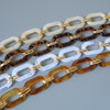 Woman Handbag Accessory Parts White Pearl Acrylic Resin Chain  Leopard Strap Women Shoulder Cute Clutch Chains