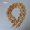 Woman Handbag Accessory Parts White Pearl Acrylic Resin Chain  Leopard Strap Women Shoulder Cute Clutch Chains