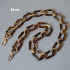 Woman Handbag Accessory Parts White Pearl Acrylic Resin Chain  Leopard Strap Women Shoulder Cute Clutch Chains