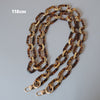 Woman Handbag Accessory Parts White Pearl Acrylic Resin Chain  Leopard Strap Women Shoulder Cute Clutch Chains