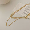Women Choker Necklace Trendy Link Chain Statement Collar Neck Jewerly Golden Silver Color Jewelry for Gift