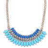 New Fashion Women Crystal Chain Statement Bib Necklace Choker Chunky Jewelry Pendant