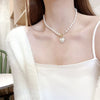 Women Necklace Choker Pearl Necklace Ladies Collares Gold Color Alloy Jewelry Birthday Gift Jewelry Accessories 2022