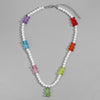 Women Necklace Colorful Beads Cartoon Bear Handmade Choker Candy Color Female Chain necklace Jewelry Accessories