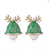 New Fashion Women Santa Claus Snowman lovely Tree Bell Christmas Jewelry Christmas Earring For Women Gifts EH043