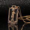 Women's Jewelry Copper God Death Pendant Hip Hop Personality Necklace Box Chain
