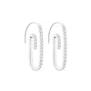 Zircon Swirl Drop Earrings Golden Personality Spiral Geometric Hoop Earrings Boho Crystal Earrings Wome Jewelry 2022