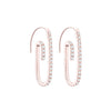 Zircon Swirl Drop Earrings Golden Personality Spiral Geometric Hoop Earrings Boho Crystal Earrings Wome Jewelry 2022