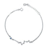 New Fine Jewelry Real Solid 925 Sterling Silver Bracelet Fine Jewelry for Women Unique Seven Stars 3 color Bracelet Wholesale