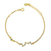 New Fine Jewelry Real Solid 925 Sterling Silver Bracelet Fine Jewelry for Women Unique Seven Stars 3 color Bracelet Wholesale