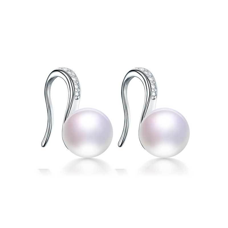 New Fine grade AAAA freshwater pearl earrings for women charm wedding party jewelry stud earrings