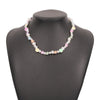 Handmade Bohemian Imitation Pearl Resin Fruit Seed Beads Necklace  Bohemia Collar Summer Beach Women Trendy Chokers Jewelry