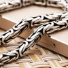 Handmade Necklace Men's Fashion, Peace Pattern Men Generous Influx Of People Domineering Wild Long Chain