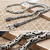 Handmade Necklace Men's Fashion, Peace Pattern Men Generous Influx Of People Domineering Wild Long Chain