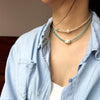 Handmade Women's Necklace Bohemian Imitation Pearl Glass Seed Bead Multi-layer Necklace Women's Necklace Jewelry