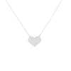 Heart Sainless Steel Necklace For Women Rose Gold Silvery Chain For Lover Pendant Necklaces Female Wedding Jewelry