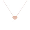 Heart Sainless Steel Necklace For Women Rose Gold Silvery Chain For Lover Pendant Necklaces Female Wedding Jewelry