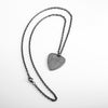 Heart Shaped Guitar Pick Pendant Necklace Men's Women's Necklace Metal Sliding Pendant Accessories Jewelry Guitar Pick Gift