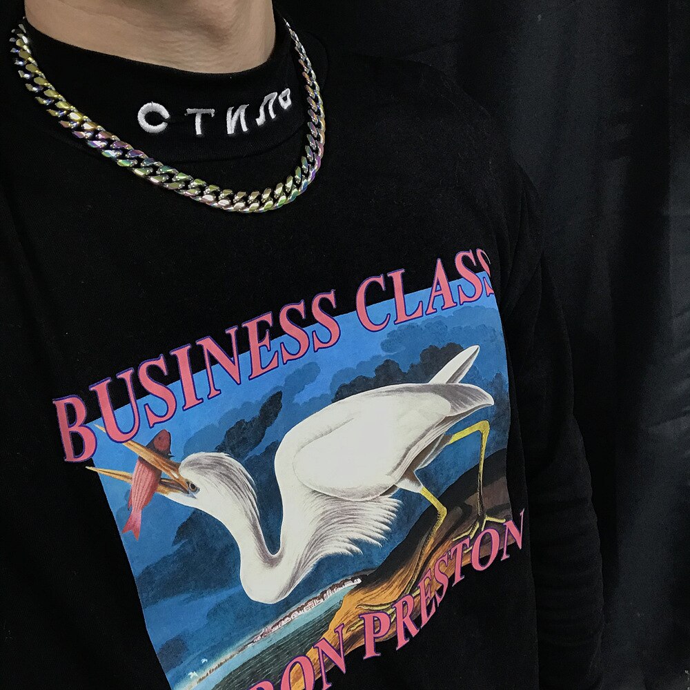 Hip Hop Colorful Quenched Color Cuban Necklace Trendy Men and Women Street Jump Di Titanium Steel Thick Chain Clavicle Chain