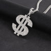 Hip Hop Nightclub Exaggerated Gold Dollar Sign Gold Necklace Men and Women Trend Personality Pendant chain on the neck Gift