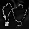 Hip Hop Rock Titanium Steel Necklace Men Women Tide Choker Street Dance Lovers INS Design Necklace For Women Jewelry Gifts