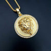 Hip Hop Stainless steel Jewelry Iced Out Gold Bling Lion Head Pendant Men Necklace Filled For Men Gift Drop shipping