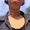 Hip-hop Punk Hollow Heart Pendant Necklace Vintage Love Symbol Necklaces Clavicle Chain Choker For Women Jewelry