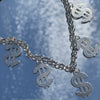 Hip-hop Punk Simple Personality Dollar Necklace Harajuku Multiple Banknote Clavicle Chain For Women Men Jewelry
