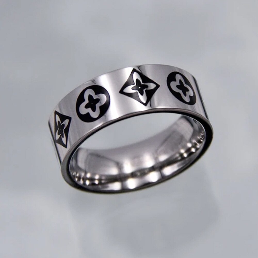 Hip-hop Stainless Steel Creative Punk Butterfly Flame Ring Vintage Gothic Cross Rings For Women Men Couple  Jewelry