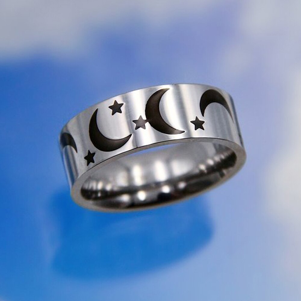 Hip-hop Stainless Steel Creative Punk Butterfly Flame Ring Vintage Gothic Cross Rings For Women Men Couple  Jewelry