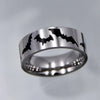 Hip-hop Stainless Steel Creative Punk Butterfly Flame Ring Vintage Gothic Cross Rings For Women Men Couple  Jewelry