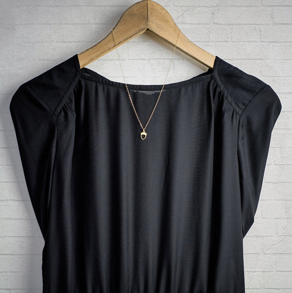 Hollow Gold Simple Pinecone Acorn Oak Pine Cone Shape Choker Chain Necklace Forest Plant Tree Fruit Minimalist Women Gifts