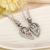 New Hot Broken Heart 2pcs and 3pcs a set Pendant Necklace Best Friend Forever Necklace Jewelry Women Valentine's D Gift