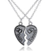 New Hot Broken Heart 2pcs and 3pcs a set Pendant Necklace Best Friend Forever Necklace Jewelry Women Valentine's D Gift