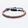 Men Women Bracelet Trendy Handmade Braid Stainless Steel Bead Matte Stone Lovers Personality Charm Jewelry For Male Gift